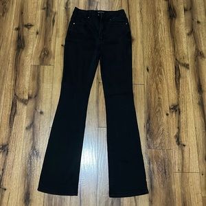 SHEIN bootcut black jeans